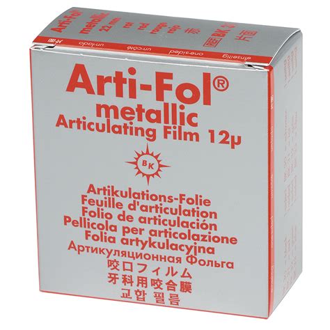 Bausch Arti Fol Metallic Shimstock Foil Single Sided Red