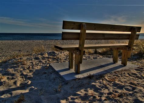 Beach Bench Hdr Free Photo Download Freeimages