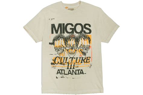 Migos X Gallery Dept For Culture Iii Three Skulls T Shirt Natural Men