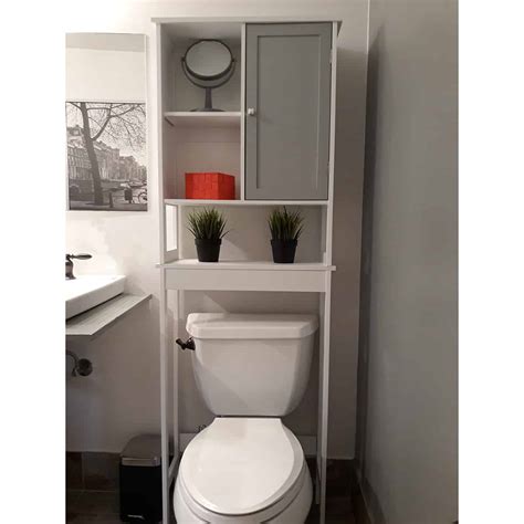 Well, the answer to your question is no, over the toilet cabinets are securely hung on the wall of the toilet and stand no risk of falling from that position. Custom DIY Bathroom Over The Toilet Space Saver Cabinet ...