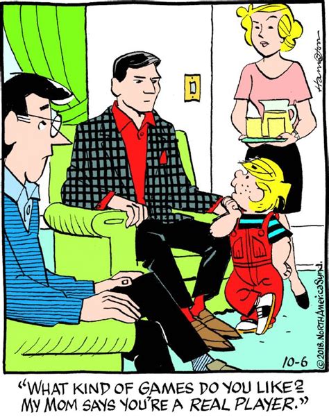 Dennis The Menace For 10 6 2018 Dennis The Menace Funny Cartoon Pictures Dennis The Menace