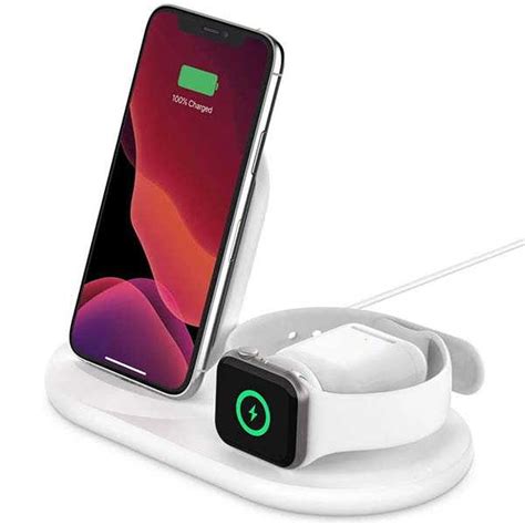 Belkin 3 In 1 Wireless Charging Station For Iphone Apple Watch And