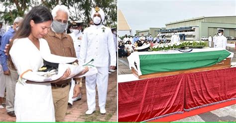 Cdr Nishant Singh Laid To Rest With Full Military Honours 15 Days After