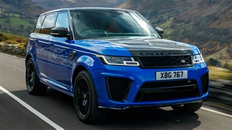 Blue Range Rover Sport Svr Powerful And Dynamic Youtube