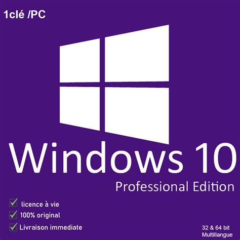Windows 10 Pro 3264 Bit Professionnel Ouaga Shop