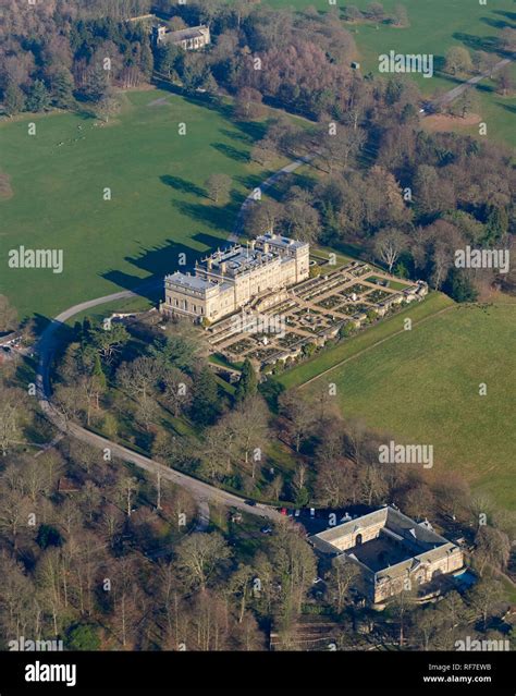 An Aerial View Of Harewood House Between Harrogate And Leeds West