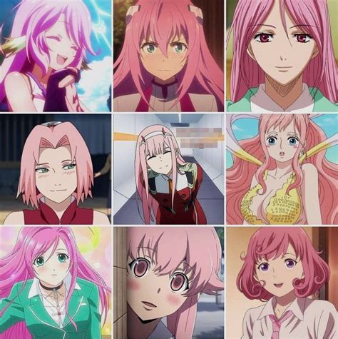 Pink Anime Characters