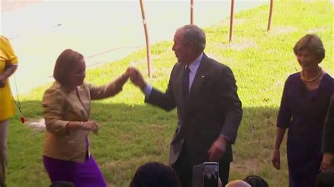 George W Bush Dances In New Orleans Cnn Video