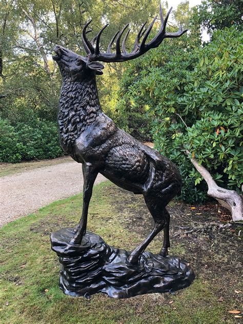 Extra Large Metal Stag Deer Bronze Garden Statue