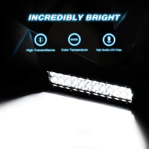 Nilight Led Light Bar 12inch 72w Spot Flood Combo Super Bright Trucks