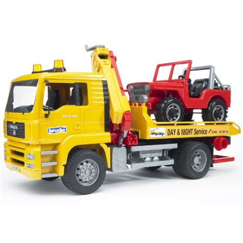 Bruder Man Tga Tow Truck With Vehicle Smart Kids Toys