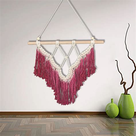 Hand Woven Tapestry Bohemian Macrame Hand Woven Wall Hanging Tapestry