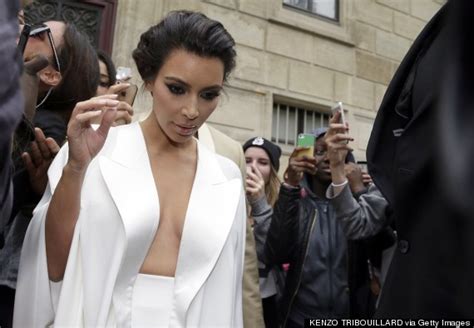 Kim Kardashian Wears Plunging White Dress Ahead Of What Sounds Like Insane Wedding Huffpost