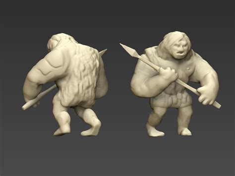 Artstation Caveman From Zbrush To 3d Print