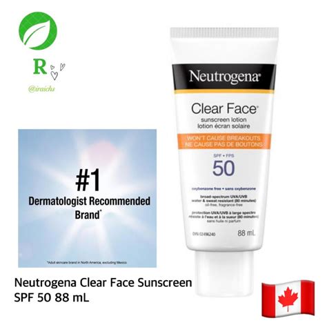 Neutrogena Clear Face Sunscreen Spf 50 88 Ml 🇨🇦 Lazada Ph