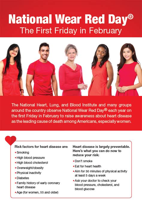 Eager to disentangle this new holiday from the socialist origins of international women's day, the assembly noted that it was to be observed on any day of the year by member states, in accordance with their historical and national. National Wear Red Day | National Heart, Lung, and Blood ...