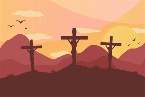 Mount Calvary Landscape Vectors Mount Calvary Jesus Cross Wallpaper