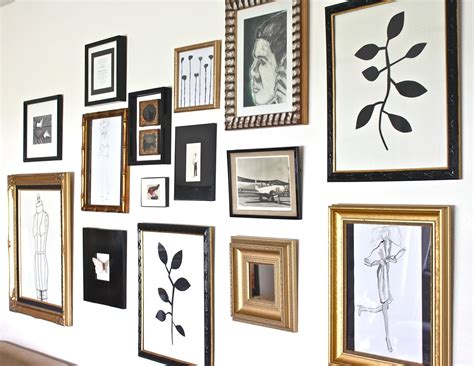 Wall Collage | Gold gallery wall, Gold frame gallery wall, Gallery wall frames