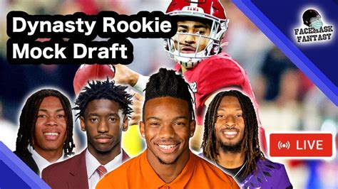 Dynasty Rookie Mock Draft YouTube