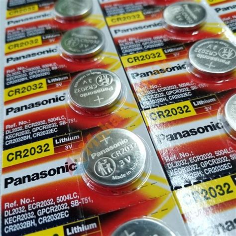 Jual Baterai CMOS Panasonic CR 2032 Baterai Kancing 3V Kalkulator