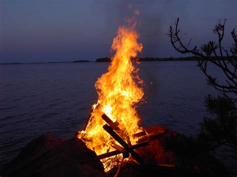 Filemidsummer Bonfire In Pielavasi Finland