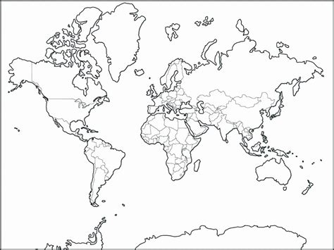 Printable 7 Continents Coloring Page Coloring Pages