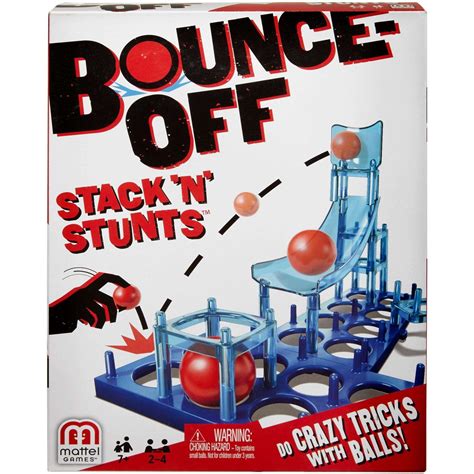 Bounce Off Stack N Stunts Game For 2 4 Players Ages 7y