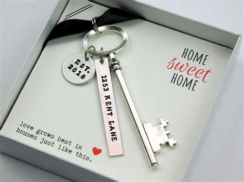 New Home Ornament Key Ornament Personalized Housewarming Etsy