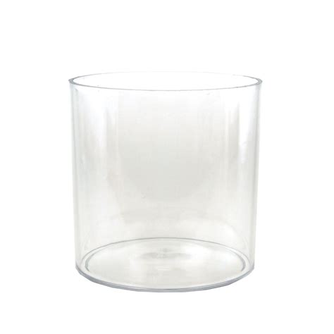 Clear Acrylic Cylinder Vase 6 Inch