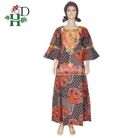 Handd African Dashiki Clothes For Women Plus Size Ankara Wax Dress