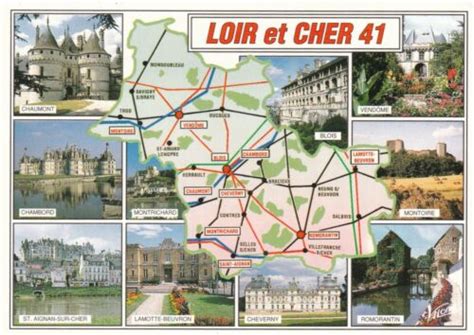 Loir Et Cher Multiview France Postcard Unused Vgc Ebay