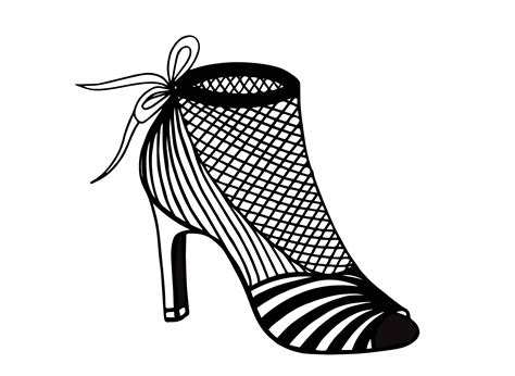 High Heel Shoe Hand Drawing Graphic By Santy Kamal Creative Fabrica