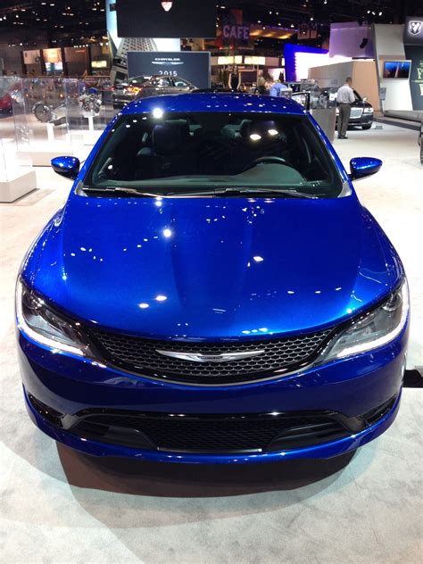 The All New 2015 Chrysler 200 In Vivid Blue Pearl At The Chicago Auto