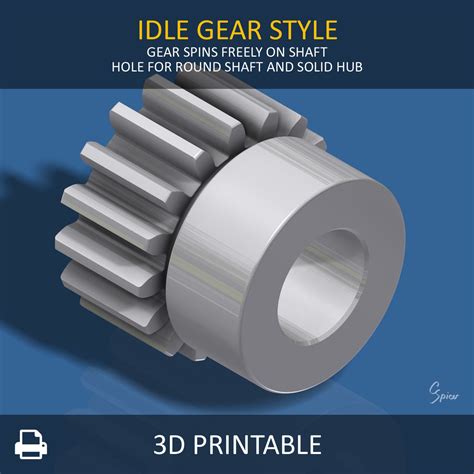 16 Tooth Spur Gear Free 3d Model 3d Printable Cgtrader