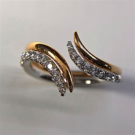 Two Piece Diamond Open Bypass Ring Robert And Gabriel Jewelers