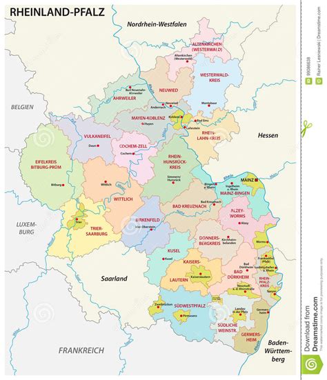 Após a primeira guerra mundial, a alemanha teve que assinar o tratado de versalhes, assim perdendo o controlo. Mappa Amministrativa E Politica Dello Stato Della Renania ...