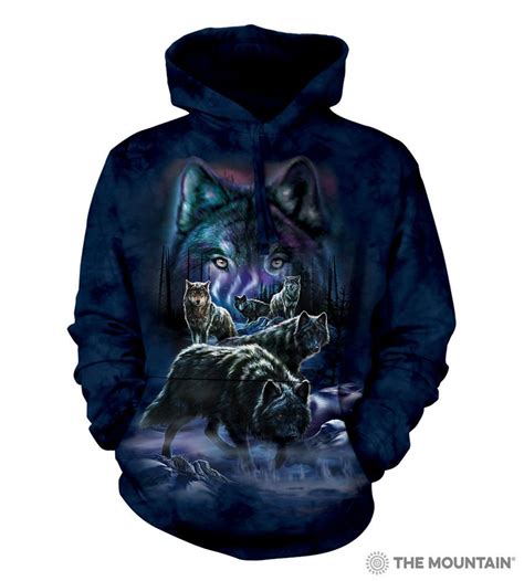 The Mountain Wolf Pack Wolves Hunter Spirit Pullover Hoodie Sweatshirt