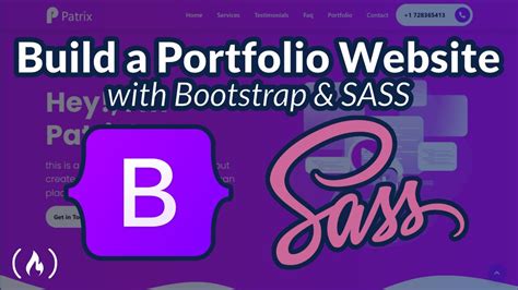Learn Bootstrap 5 And Sass By Building A Portfolio Website Full Course Youtube