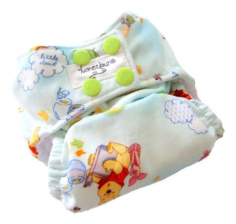 Winnie The Pooh Xs Newborn Aio Cloth Diaper With A Bamboo Etsy
