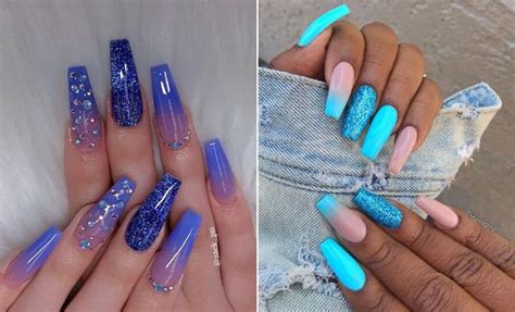 23 Blue Ombre Nails And Ideas Were Trying Asap Page 2 Of 2 Stayglam