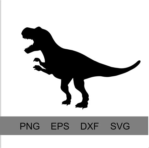 Dinosaur Svg Tyrannosaurus Rex Svg T Rex Silhouette Trex Dxf 81229 Svgs