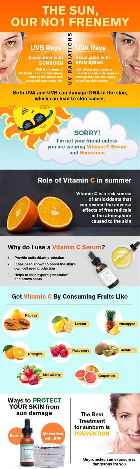 Keep sunburn cool w moist cool/cold compresses. How to Get Rid of SunBurn Fast Using Vitamin C Serums ...