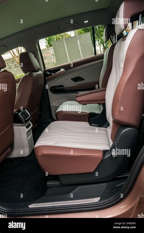 Interior Of A Volkswagen Id6 X Prime As Seen In Shanghai China Stock