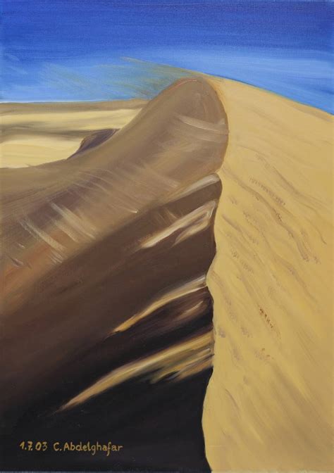 Dune Of Sand Painting By Claudia Luethi Alias Abdelghafar Saatchi Art