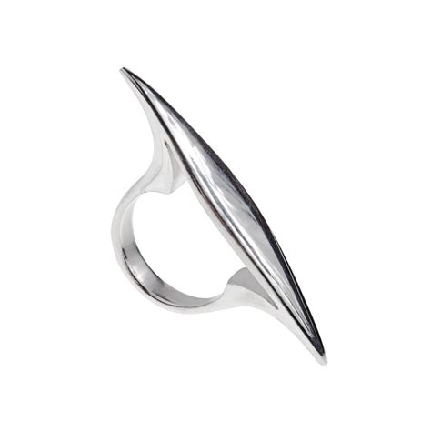 Big Bold Rocker Ring In Sterling Silver