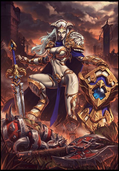 The Warcraft Art Vault Lightforged Draenei Paladin Artist