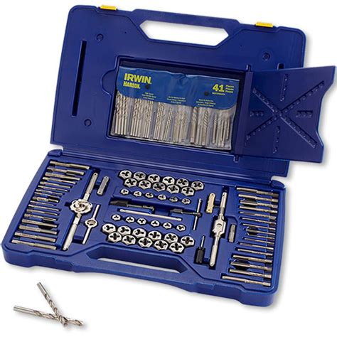 Irwin 117pc Fractionalmetric Tap Die And Drill Bit Deluxe Set 26377