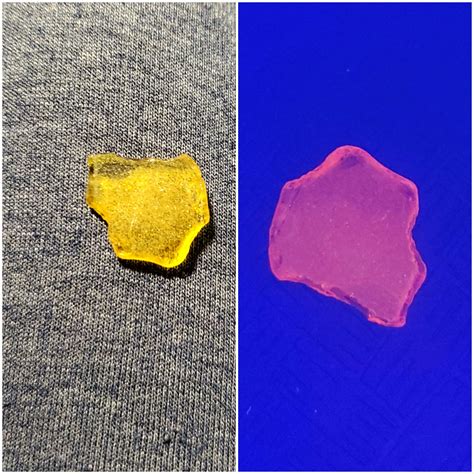 Wondering If Anyone Knows What Kind Of Uv Glass This Is Its Yellow But Glows Bright Orange