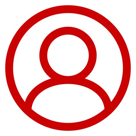 Icono de usuario rojo