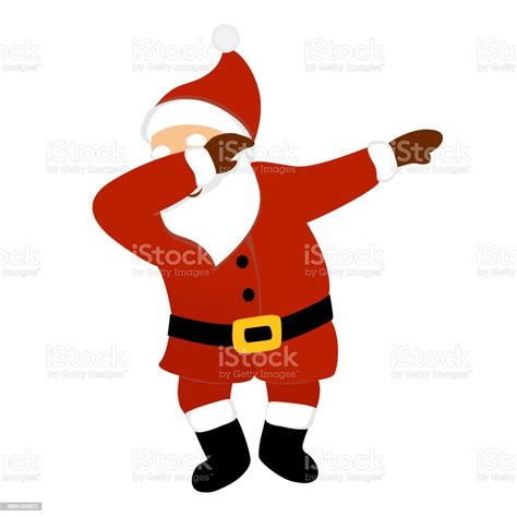 Santa Claus Making Dab Dance Stock Illustration Download Image Now